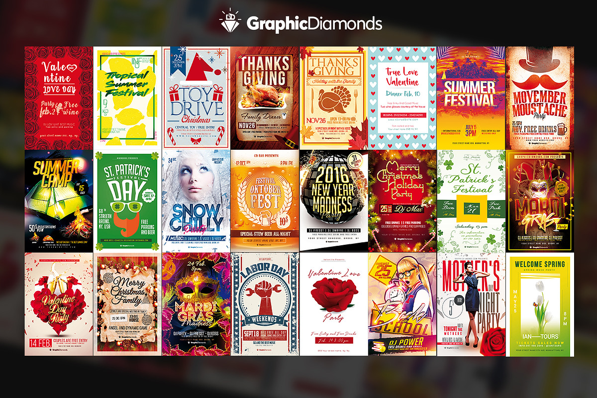 Flyer Mega Bundle - Weekly Update, a Flyer Template by GraphicDiamonds (Photo 7 of 7)