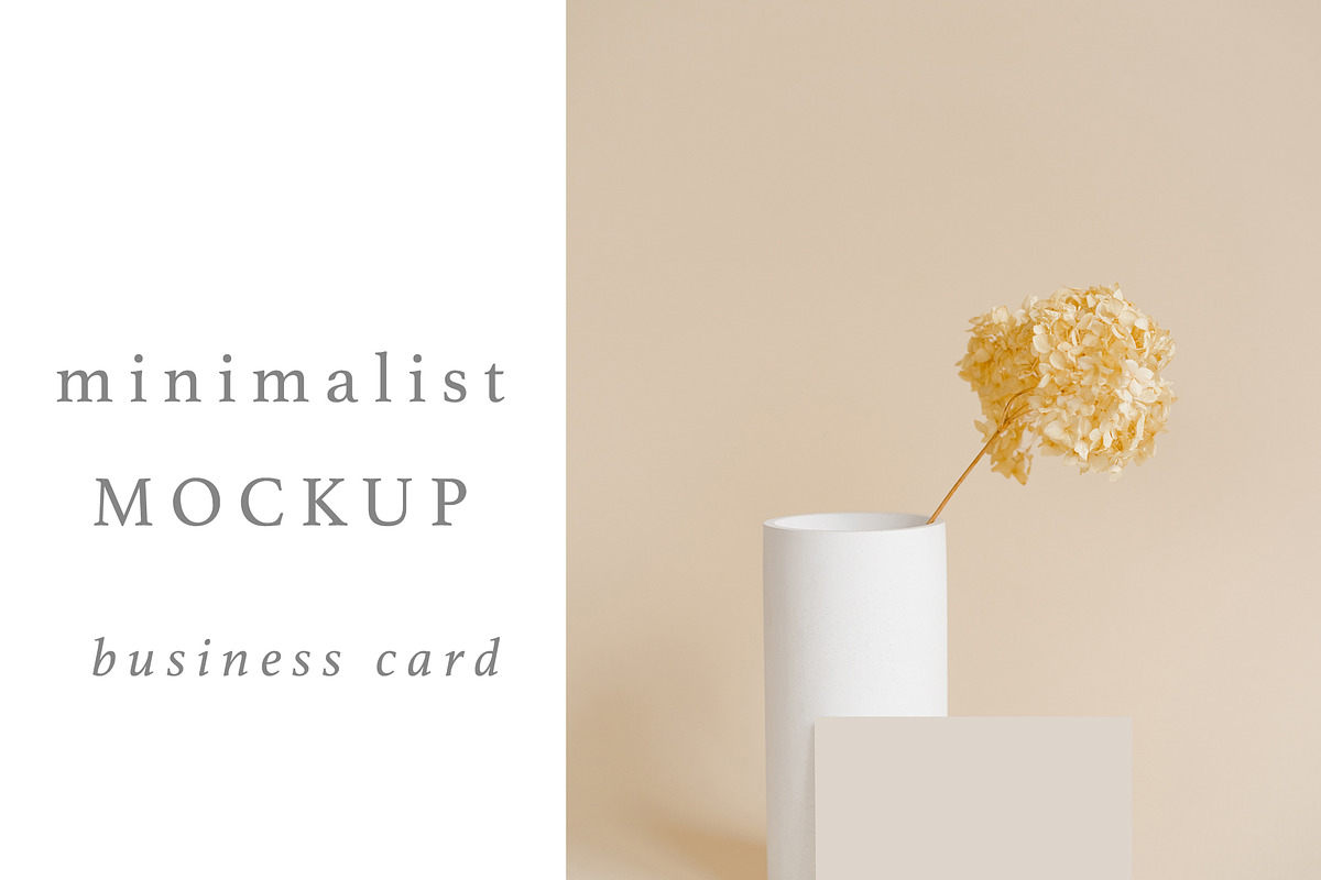 Business card mockup, a Business Card Template by sparklemockup (Photo 1 of 3)