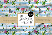 SUMMER CLOVER Watercolor Wildflowers, an Illustration by Inna Sinano (Thumbnail 13 of 17)