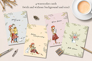 Cozy autumn - watercolor & ink, an Animal Illustration by long summer (Thumbnail 5 of 6)