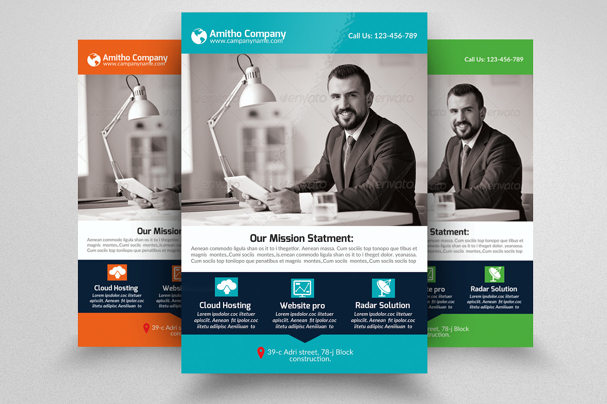 Creative Business Flyer Template, a Flyer Template by Psd Templates (Photo 1 of 3)