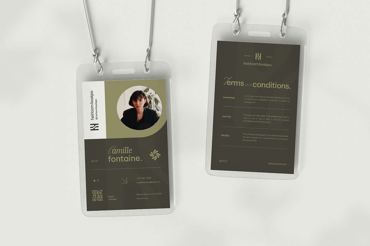 Heirloom Brand Manager - ID Card, a Card Template by VUNIRA (Photo 3 of 3)