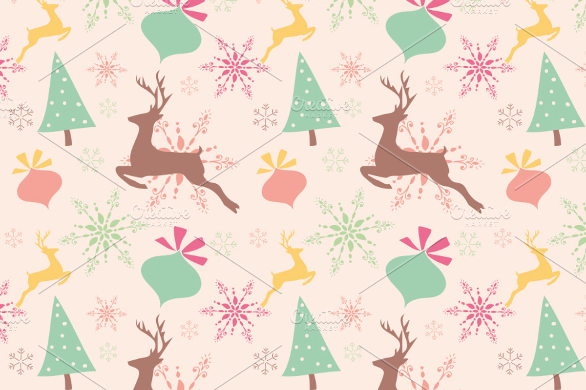 Seamless Christmas Patterns preview 2