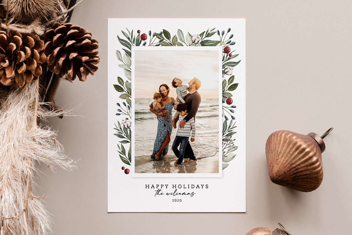 Christmas Card Template CD203, a Card Template by Salsal Design (Photo 1 of 4)