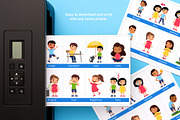 Educational Flashcards. Emotions, an Education Illustration by Valin Malin (Thumbnail 5 of 7)