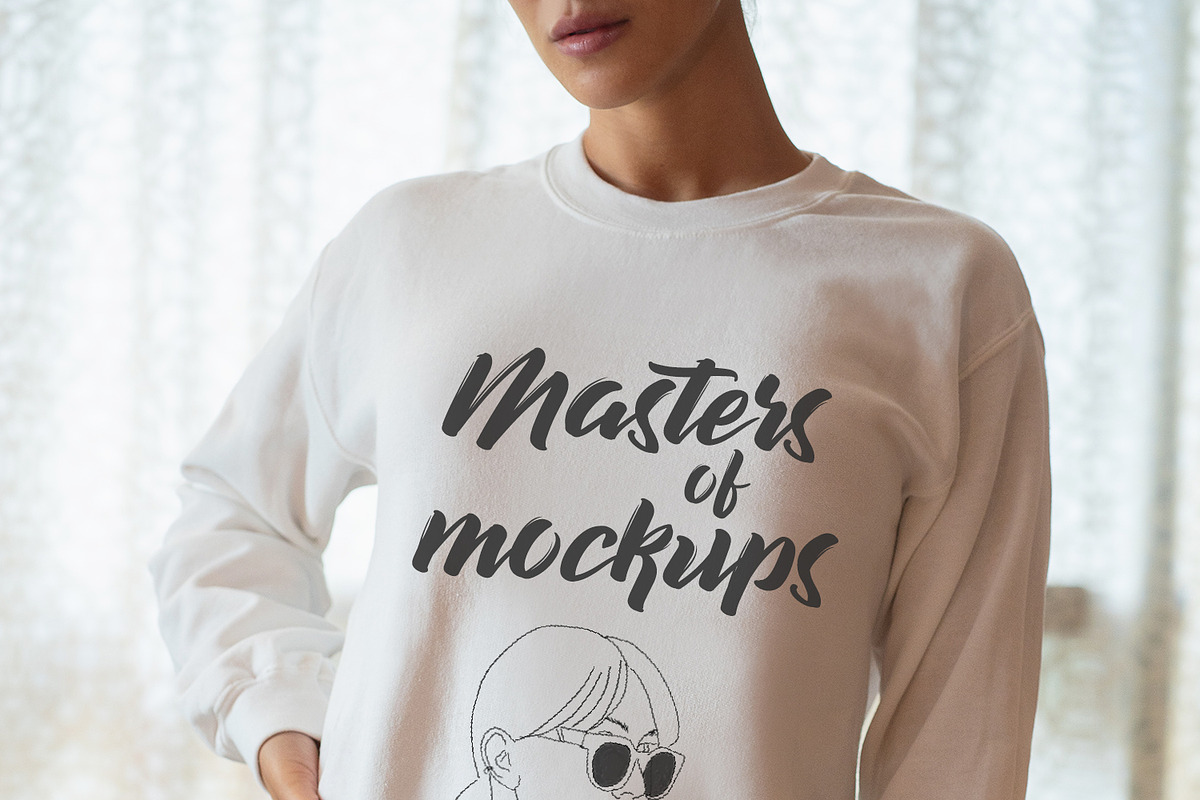 White Sweatshirt Mockup Luxury, a Hoody Mockup by Masters of Instagram