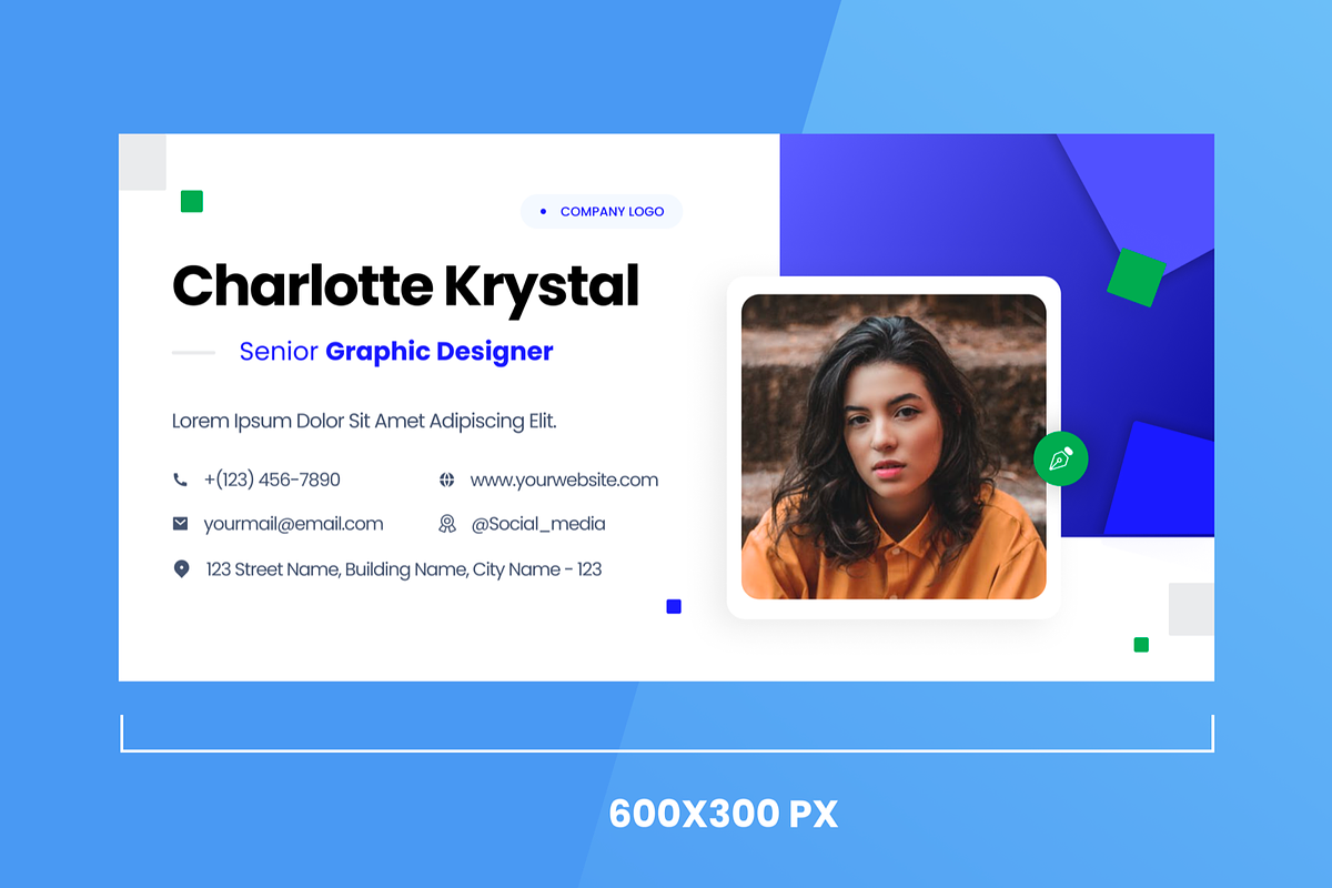 Graphic Designer - Email Signature, an UI Kit Template by SquidPixey (Photo 4 of 4)