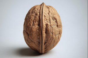 Single walnut centered, a Food & Drink Photo by Virgo Studio