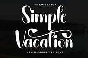 Simple Vacaion, a Script Font by FreshTypeINK (Thumbnail 1 of 8)