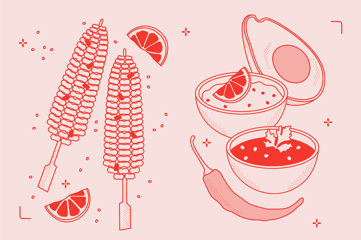 MEXICAN FOOD VECTOR ILLUSTRATIONS, a Food Illustration by TheFoodAtlas (Photo 5 of 16)