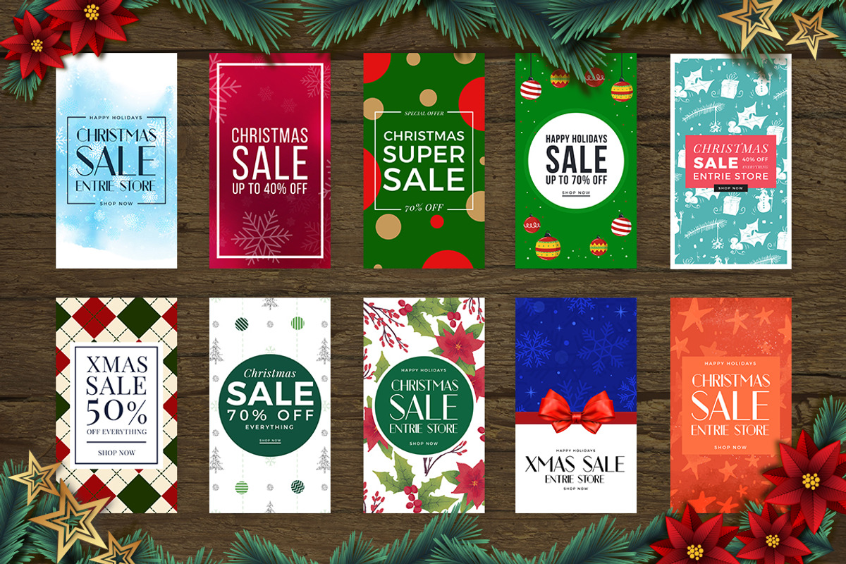 100 Christmas Instagram Stories, a Social Media Template by MinimalStudioCo (Photo 16 of 20)
