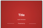Bold Red Statement, a Presentation Template by Iconography - Pitch Deck (Thumbnail 1 of 11)