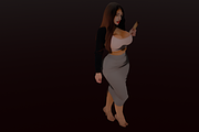 High Form Elegant Female Character, a Characters & Person 3D Model by Temer (Thumbnail 7 of 8)