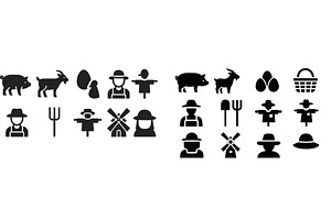 Farm animal and agricultural symbol, an Animal Illustration by ZinetroN
