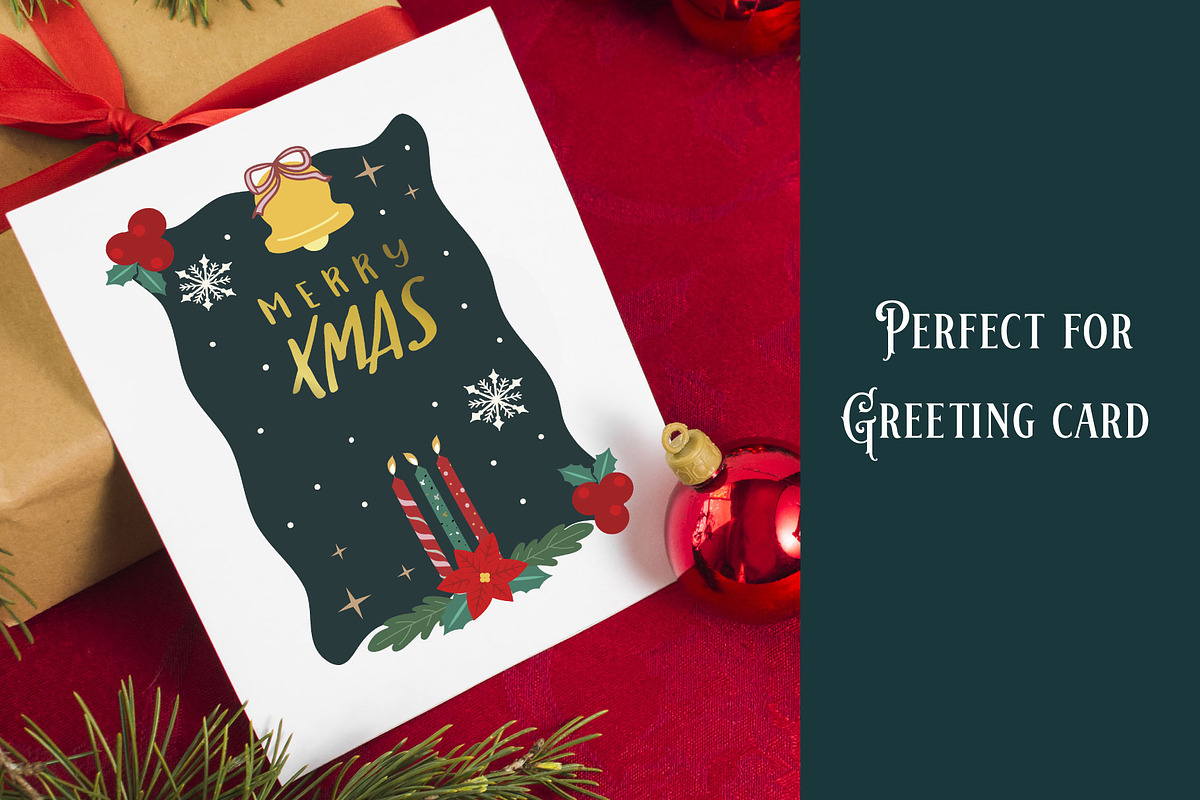 Merry christmas for kid design, a Decorative Illustration by Piixypeach (Photo 6 of 8)