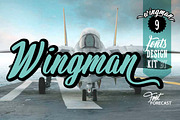 50% OFF Wingman, a Script Font by Fontforecast (Thumbnail 1 of 12)