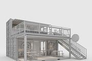 3D Model Container Cafe 7, an Architecture 3D Model by SR 3D Visual (Thumbnail 4 of 24)