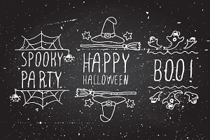 Halloween - typographical elements