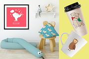 Hello Polar Bear!- clipart set, a Graphic by ComelyPics Shop (Thumbnail 8 of 9)