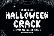 Halloween Crack - Spooky Horror Font, a Sans Serif Font by Sahira Studio (Thumbnail 1 of 4)