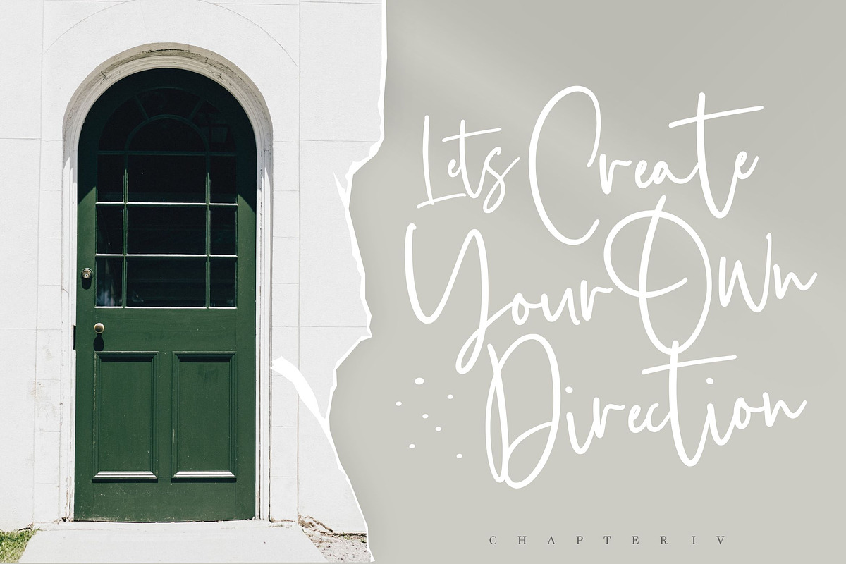 Obladi Script - Modern Calligraphy, a Script Font by Letterative Studio (Photo 3 of 6)