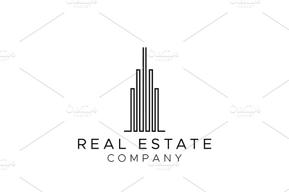 Minimalist Real Estate Tower Logo preview 2