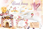 Sweet Dreams. Holiday watercolor set, a Decorative Illustration by Ann Art Houze (Thumbnail 7 of 13)