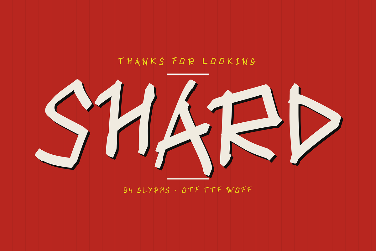 Shard — Rough Marker Display Font, a Handwritten Font by Lettra Studio (Photo 15 of 15)