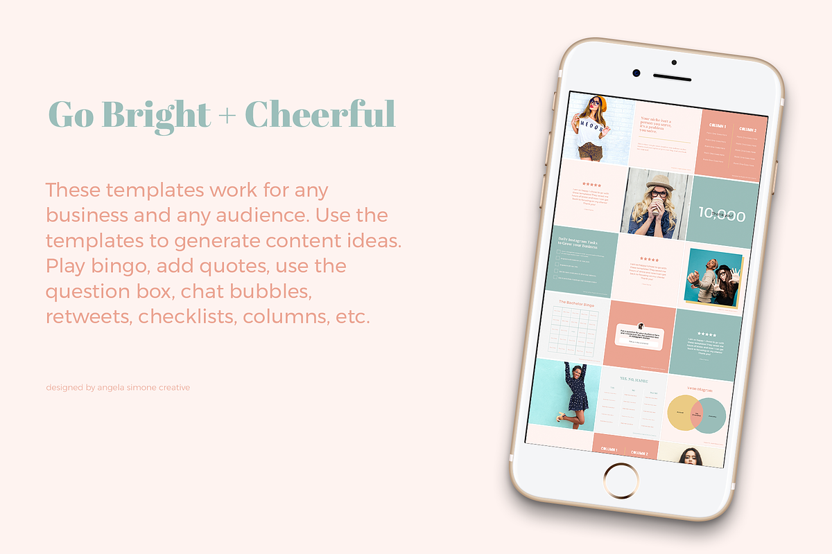 Instagram Canva Minimalist Templates, a Social Media Template by angela simone creative (Photo 22 of 25)