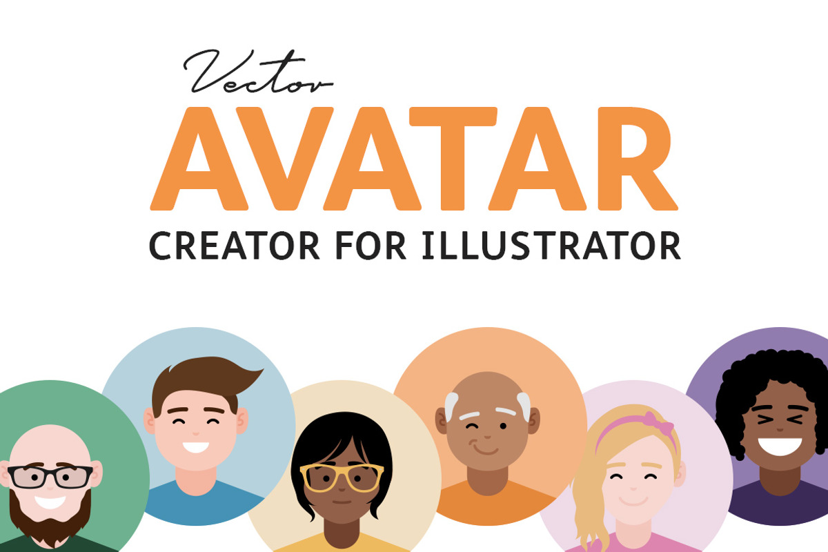 Vector Avatar Creator (Illustrator), an Illustration by Medialoot (Photo 1 of 6)