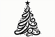 Festive Swirl Xmas Tree Bundle, an Illustration by yasushie (Thumbnail 11 of 21)