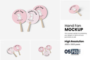 Hand Fan Mockup, a Product Mockup by bimockup (Thumbnail 1 of 6)