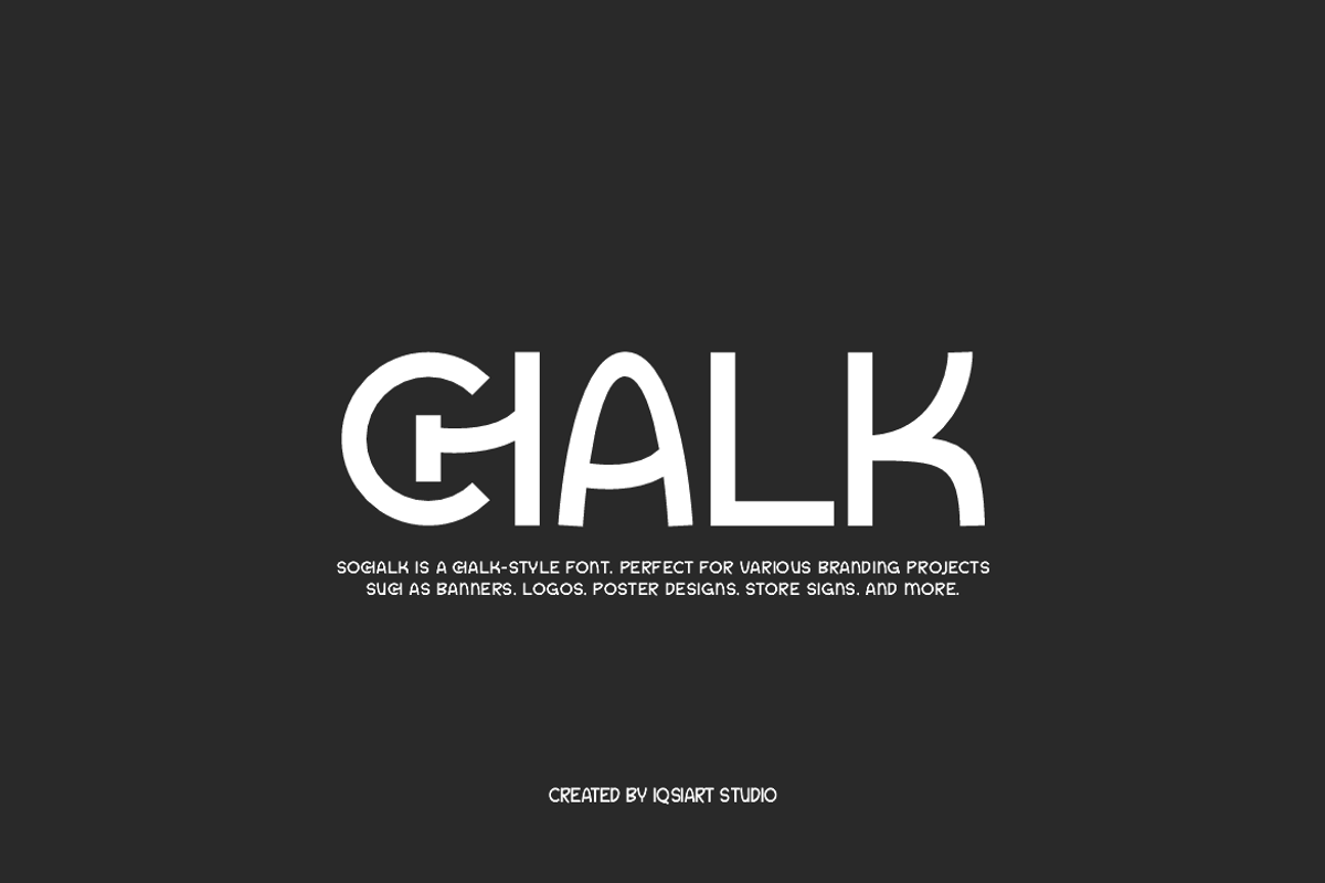 Sochalk - Playful Font, a Sans Serif Font by Iqsiart Studio (Photo 3 of 8)