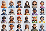 3D Avatars - 168 Avatar Icons, a Characters & Person 3D Model by Palleon (Thumbnail 7 of 8)