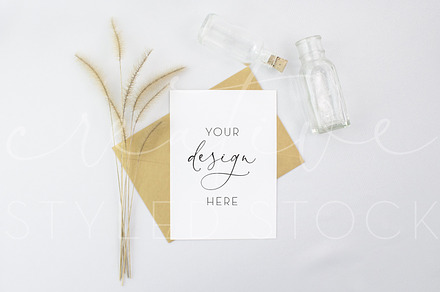 Wild Wheat 5x7 Card Mockup