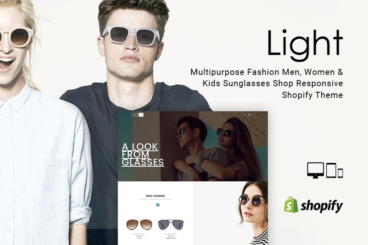Light Sunglasses Shopify Theme, a Shopify Template by ThemeTidy Shopify Agency