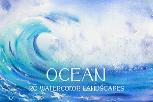 Watercolor Ocean & Sea Landscapes