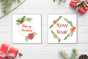 Christmas Decorations Watercolor Set, a Seasonal Illustration by Irina Avdeeva (Thumbnail 6 of 13)