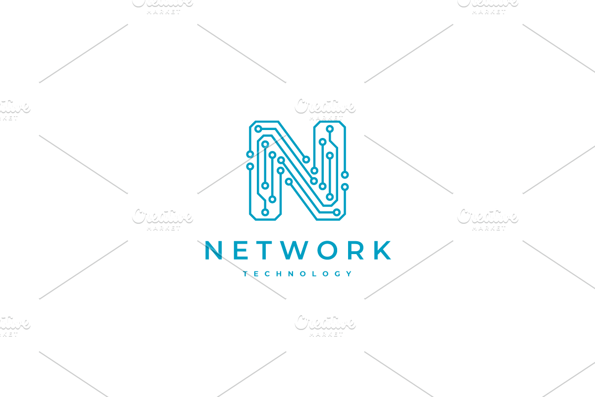 Network Letter N Logo Design, a Branding & Logo Template by yopie (Photo 3 of 5)