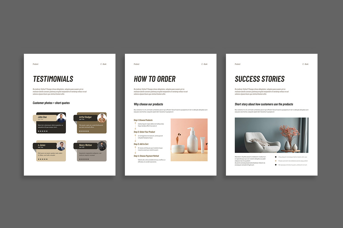 Elegant Catalog E-Book Design preview 6
