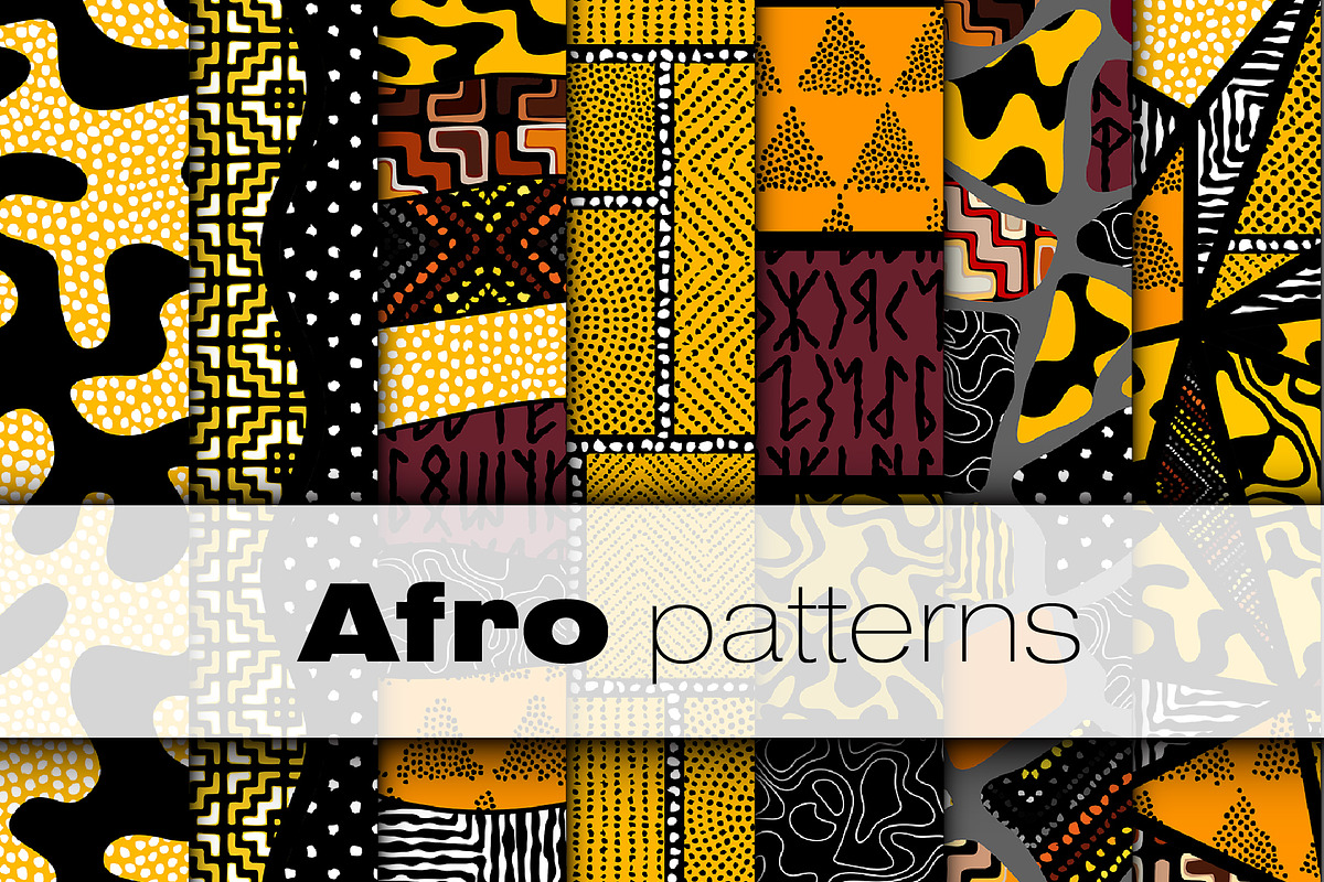 10 vector seamless patterns, a Pattern Graphic by tkdesign (Photo 1 of 11)