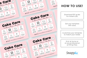 Cake Care Instruction Guide