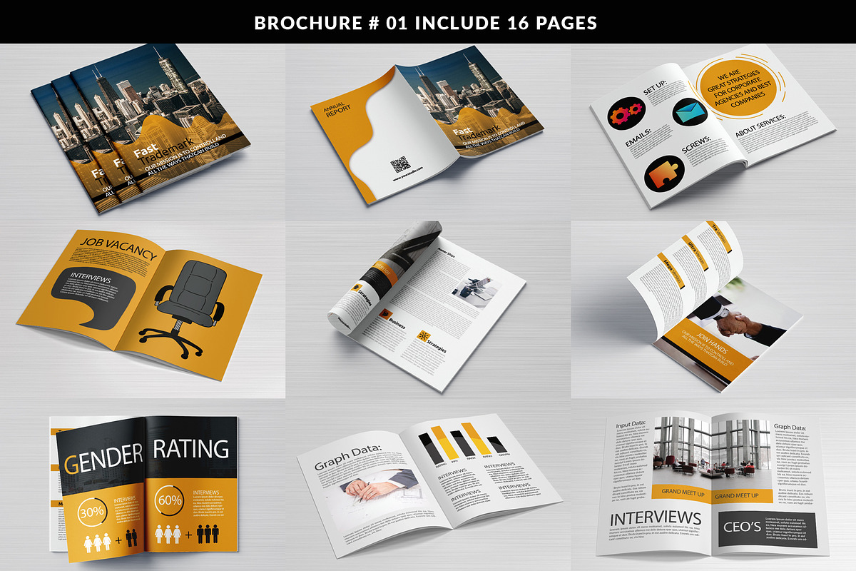 Business Bifold Bundle 20 Template, a Brochure Template by Psd Templates (Photo 2 of 21)