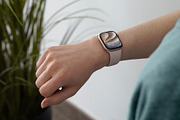 24 Watch Series 11 in Hand Mockups, a Wearable Device Mockup by Asylab (Thumbnail 79 of 107)