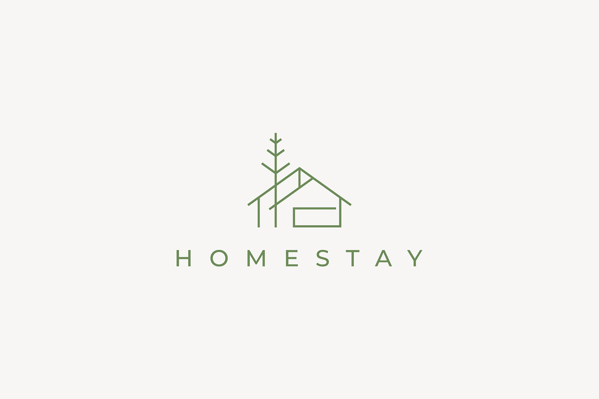 Natural Homestay Logo Minimalist, a Branding & Logo Template by Signatoro (Photo 2 of 2)
