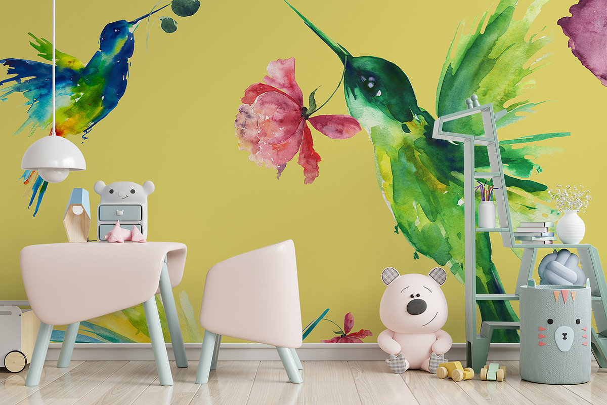 Hummingbirds. PNG.Watercolour, an Illustration by ElliaArt (Photo 2 of 10)
