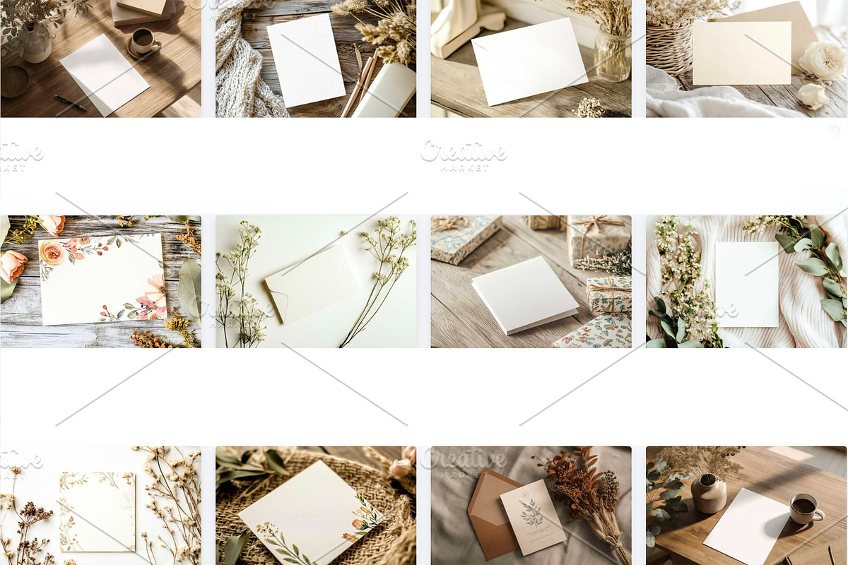 White Card Mockup Bundle, a Templates & Theme by VetalStock (Photo 2 of 3)