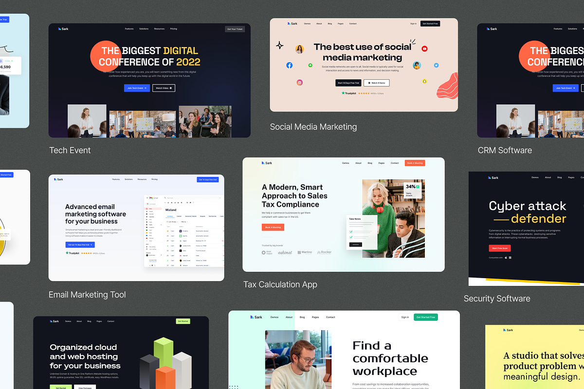Sharko - Landing Page UI Kit, an UI Kit Template by FinestDevs (Photo 4 of 6)
