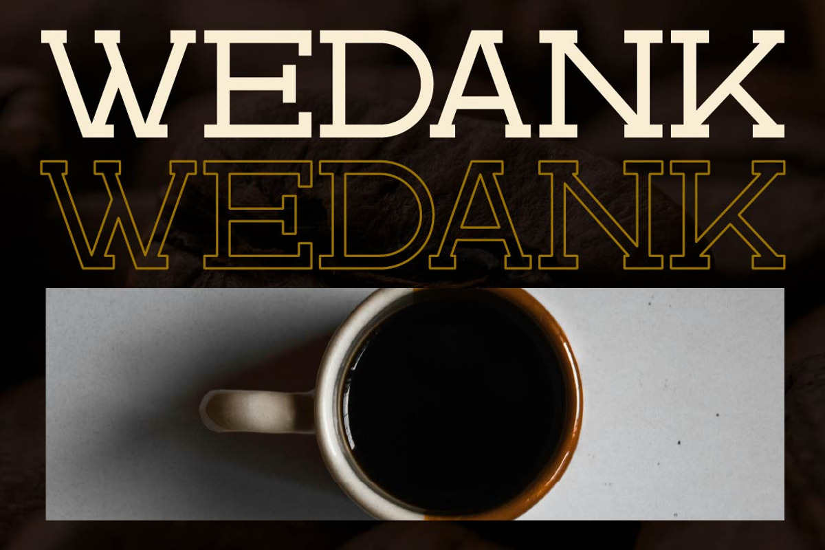 Wedank – Contemporary Slab Font, a Slab Serif Font by Artiveko (Photo 6 of 8)