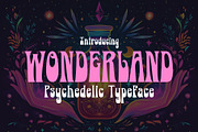 Wonderland - Psychedelic Typeface, a Serif Font by HipFonts (Thumbnail 2 of 9)